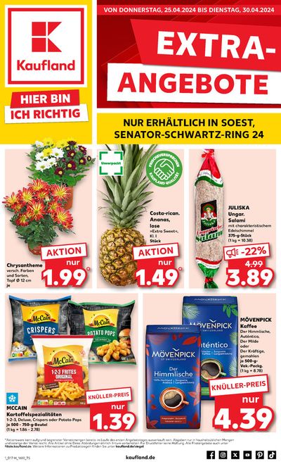 Angebote von Supermärkte in Bad Sassendorf | Angebote Kaufland in Kaufland | 21.4.2024 - 30.4.2024
