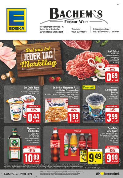 Angebote von Supermärkte in Alfter | Edeka flugblatt in EDEKA | 21.4.2024 - 27.4.2024