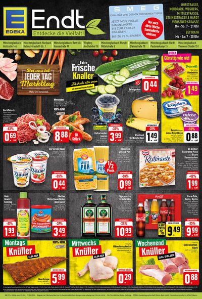 Angebote von Supermärkte in Mönchengladbach | Edeka flugblatt in EDEKA | 21.4.2024 - 27.4.2024