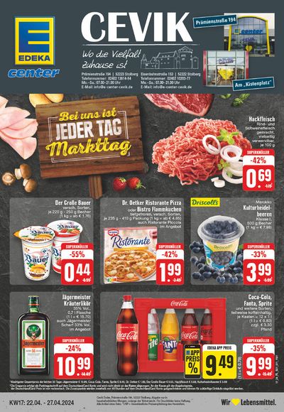Angebote von Supermärkte in Stolberg | Edeka flugblatt in EDEKA | 21.4.2024 - 27.4.2024
