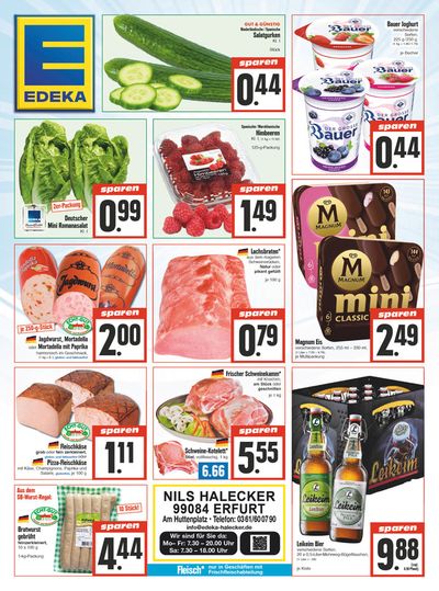 Angebote von Supermärkte in Erfurt | Edeka flugblatt in EDEKA | 21.4.2024 - 27.4.2024
