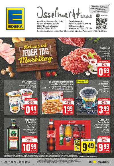 Angebote von Supermärkte in Recklinghausen | Edeka flugblatt in EDEKA | 21.4.2024 - 27.4.2024
