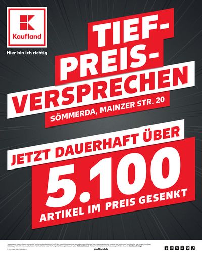 Angebote von Supermärkte in Bad Frankenhausen-Kyffhäuser | TIEF-PREIS-VERSPRECHEN in Kaufland | 25.4.2024 - 30.4.2024