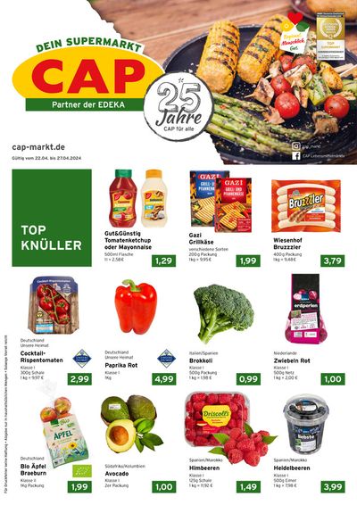 Angebote von Supermärkte in Baden-Baden | TOP KNULLER in CAP Markt | 22.4.2024 - 27.4.2024