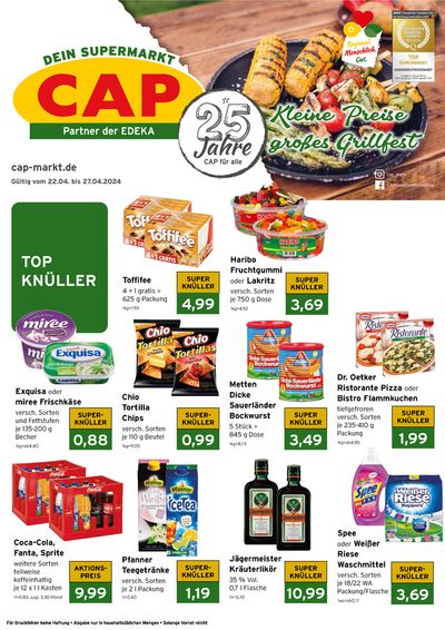 Angebote von Supermärkte in Bergisch Gladbach | WOCHEN KNULLER in CAP Markt | 22.4.2024 - 30.4.2024