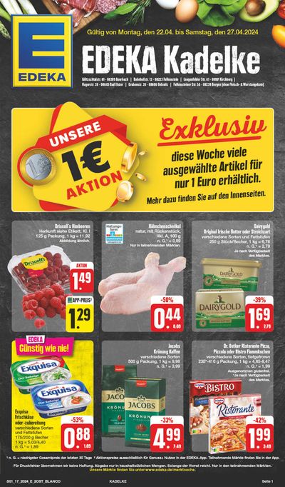 Angebote von Supermärkte in Wilkau-Haßlau | Edeka flugblatt in EDEKA | 21.4.2024 - 27.4.2024