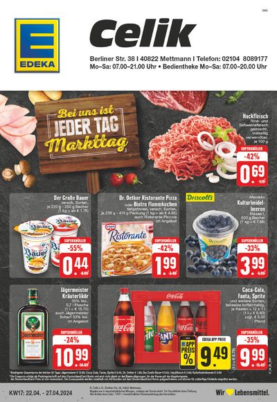 Angebote von Supermärkte in Mettmann | Edeka flugblatt in EDEKA | 21.4.2024 - 27.4.2024