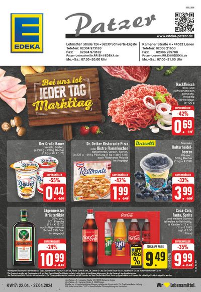 Angebote von Supermärkte in Lünen | Edeka flugblatt in EDEKA | 21.4.2024 - 27.4.2024