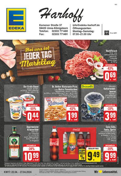 Angebote von Supermärkte in Kamen | Edeka flugblatt in EDEKA | 21.4.2024 - 27.4.2024