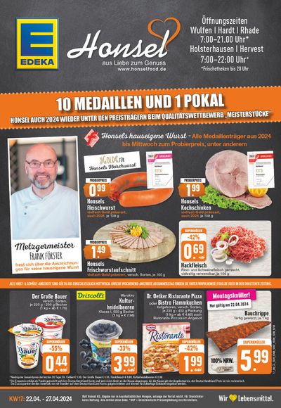 Angebote von Supermärkte in Dorsten | Edeka flugblatt in EDEKA | 21.4.2024 - 27.4.2024