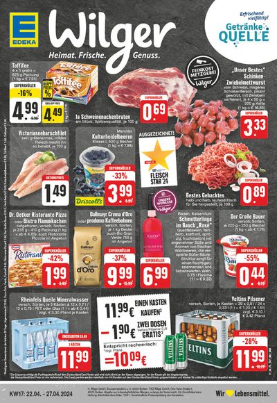 Angebote von Supermärkte in Borken | Edeka flugblatt in EDEKA | 21.4.2024 - 27.4.2024
