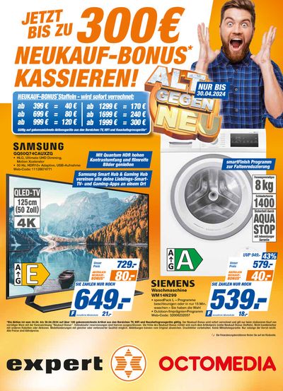 Angebote von Elektromärkte in Karlsbad | expert Octomedia flugblatt in expert Octomedia | 24.4.2024 - 8.5.2024