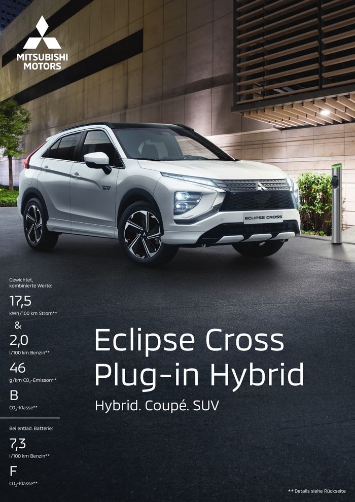 Mitsubishi Katalog in Pasewalk | Eclipse Cross Plug-in Hybrid | 25.4.2024 - 25.4.2025