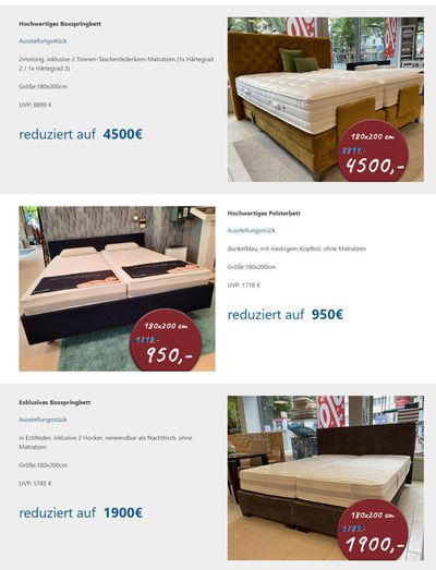 Angebote von Möbelhäuser in Hannover | Unsere aktuellen Angebote aus unserem Haus in Betten Raymond | 25.4.2024 - 2.5.2024