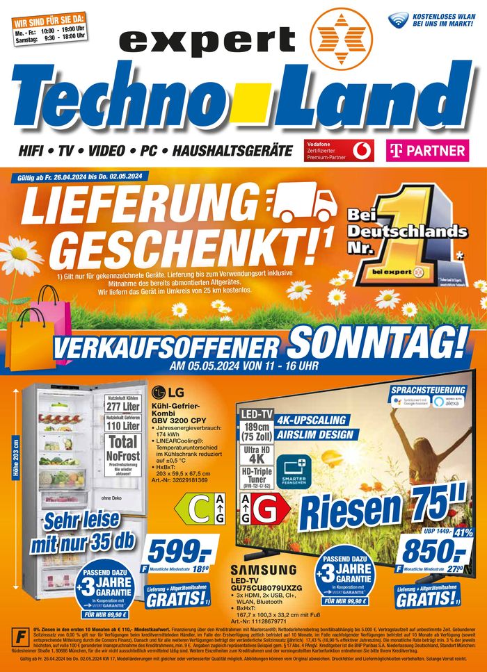 expert Techno Land Katalog | expert Techno Land flugblatt | 26.4.2024 - 10.5.2024
