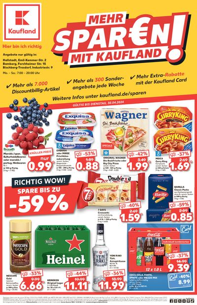 Angebote von Supermärkte in Ebern | Angebote Kaufland in Kaufland | 25.4.2024 - 1.5.2024