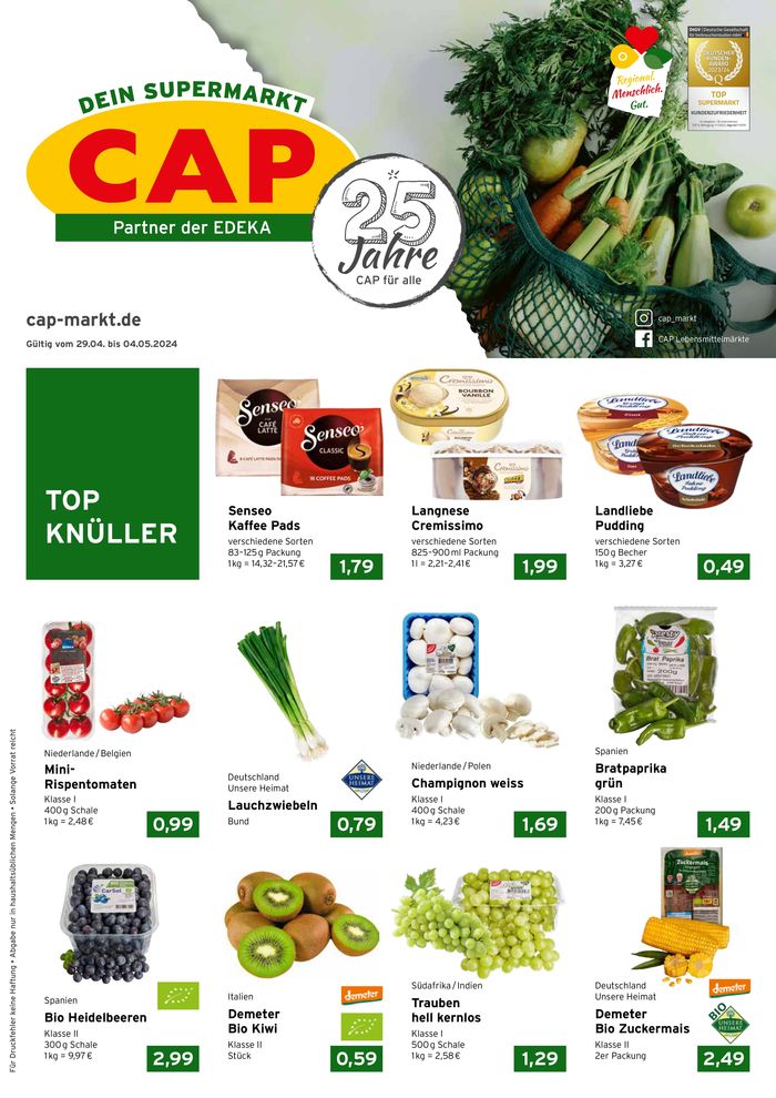 CAP Markt Katalog in Ebhausen | CAP Markt Angebot | 26.4.2024 - 10.5.2024