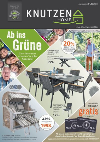 Angebote von Möbelhäuser in Ratzeburg | Unsere Frühlings-Angebote in Knutzen Wohnen | 26.4.2024 - 4.5.2024