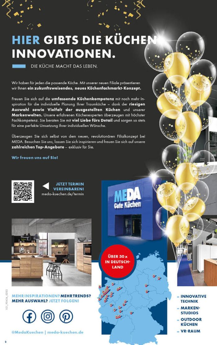 MEDA Küchen Katalog in Ludwigshafen am Rhein | UNSER AKTUELLER PROSPEKT | 26.4.2024 - 1.6.2024