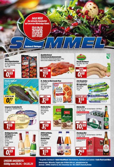Angebote von Supermärkte in Hartmannsdorf (Mittelsachsen) | Simmel flugblatt in Simmel | 29.4.2024 - 4.5.2024