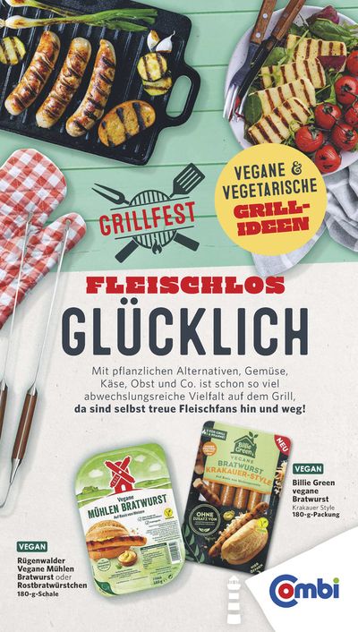 Combi Markt Katalog in Gütersloh | FLEISCHLOS GLÜCKLICH | 28.4.2024 - 4.5.2024