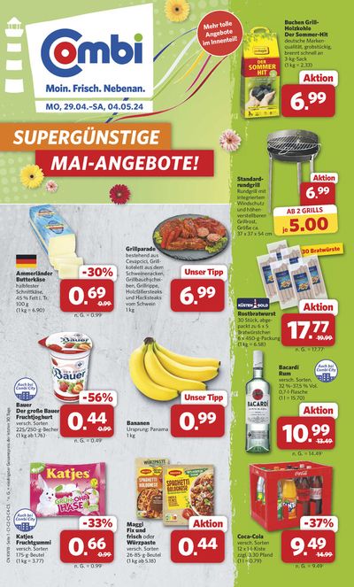 Angebote von Supermärkte in Tostedt | Markt - Angebote in Combi Markt | 28.4.2024 - 4.5.2024