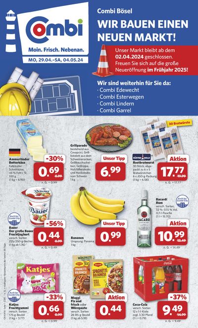Angebote von Supermärkte in Garrel | Markt - Angebote in Combi Markt | 28.4.2024 - 4.5.2024