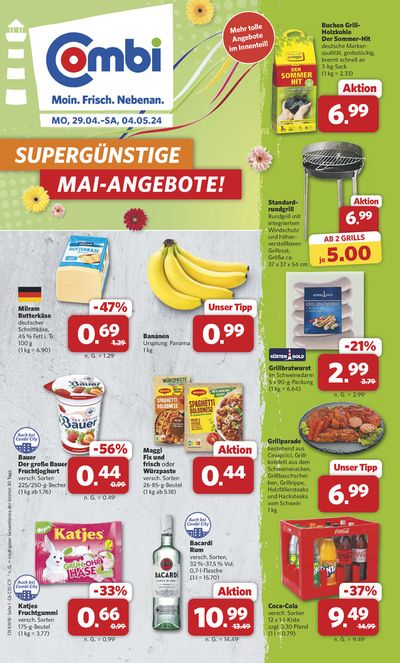 Angebote von Supermärkte in Seelze | Markt - Angebote in Combi Markt | 28.4.2024 - 4.5.2024
