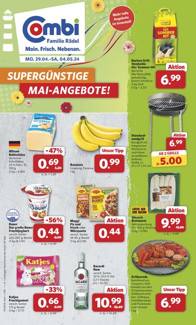 Angebote von Supermärkte in Versmold | Markt - Angebote in Combi Markt | 28.4.2024 - 4.5.2024