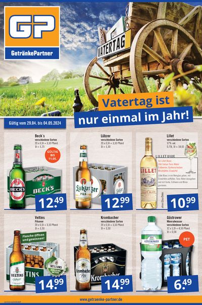 Angebote von Supermärkte in Berlin | GetränkePartner flugblatt in GetränkePartner | 28.4.2024 - 12.5.2024