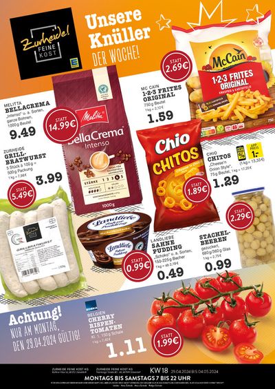 Angebote von Supermärkte in Hattingen | Wochenangebote EDEKA Düsseldorf in Edeka Zurheide | 28.4.2024 - 12.5.2024