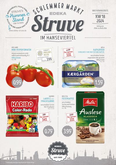 Angebote von Supermärkte in Schenefeld (Pinneberg) | Edeka Struve Hanseviertel in Edeka Struve | 28.4.2024 - 12.5.2024