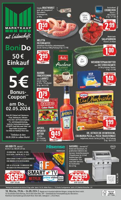 Angebote von Supermärkte in Schloß Holte-Stukenbrock | Aktueller Prospekt in Marktkauf | 28.4.2024 - 12.5.2024