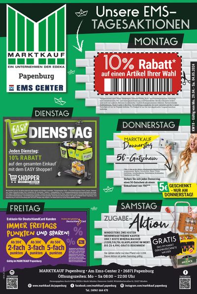 Angebote von Supermärkte in Papenburg | Aktueller Prospekt in Marktkauf | 28.4.2024 - 12.5.2024
