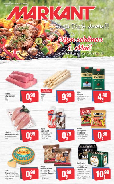 Angebote von Supermärkte in Nortorf (Rendsburg-Eckernförde) | Markant flugblatt in Markant | 28.4.2024 - 12.5.2024