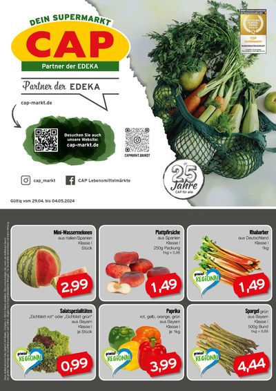 Angebote von Supermärkte in Bad Waldsee | CAP Markt Angebot in CAP Markt | 29.4.2024 - 4.5.2024