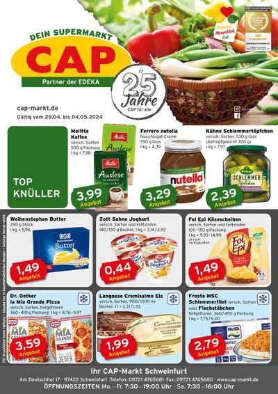 Angebote von Supermärkte in Bad Kissingen | CAP Markt Angebot in CAP Markt | 29.4.2024 - 4.5.2024