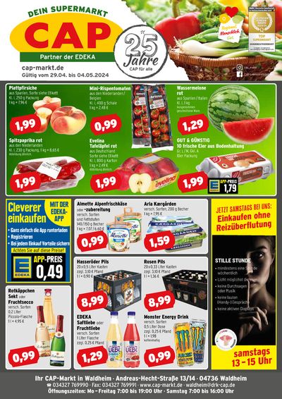Angebote von Supermärkte in Mittweida | CAP Markt Angebot in CAP Markt | 29.4.2024 - 4.5.2024