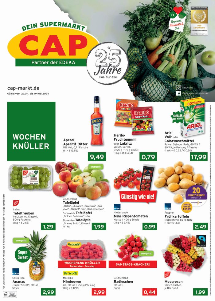 CAP Markt Katalog | CAP Markt Angebot | 29.4.2024 - 4.5.2024