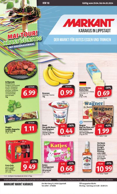 Angebote von Supermärkte in Wadersloh | Der Markt für gutes Essen und Trinken. in Markant Markt | 28.4.2024 - 4.5.2024
