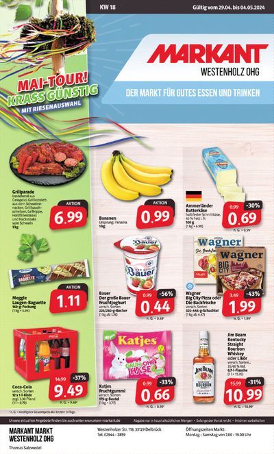 Angebote von Supermärkte in Delbrück | Der Markt für gutes Essen und Trinken. in Markant Markt | 28.4.2024 - 4.5.2024