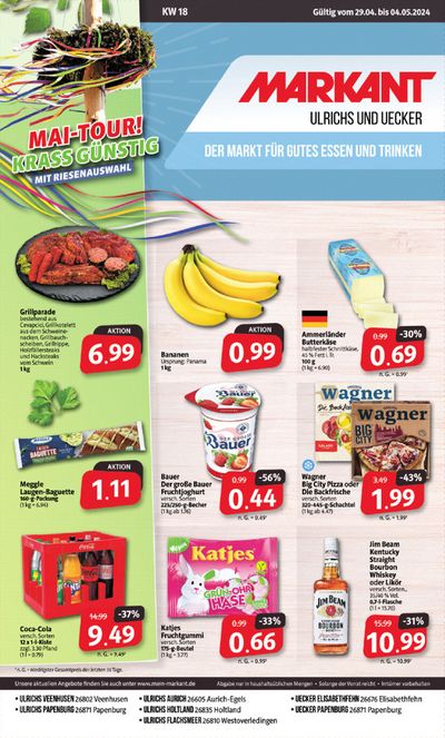 Angebote von Supermärkte in Wiesmoor | Der Markt für gutes Essen und Trinken. in Markant Markt | 28.4.2024 - 4.5.2024