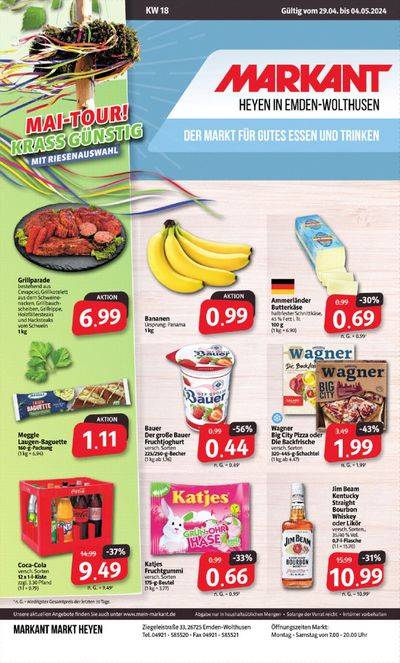 Angebote von Supermärkte in Emden | Der Markt für gutes Essen und Trinken. in Markant Markt | 28.4.2024 - 4.5.2024