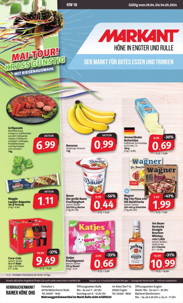 Markant Markt Katalog in Wallenhorst | Der Markt für gutes Essen und Trinken. | 28.4.2024 - 4.5.2024