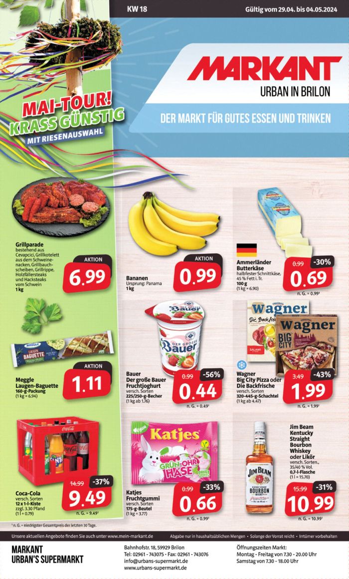 Markant Markt Katalog in Brilon | Der Markt für gutes Essen und Trinken. | 28.4.2024 - 4.5.2024