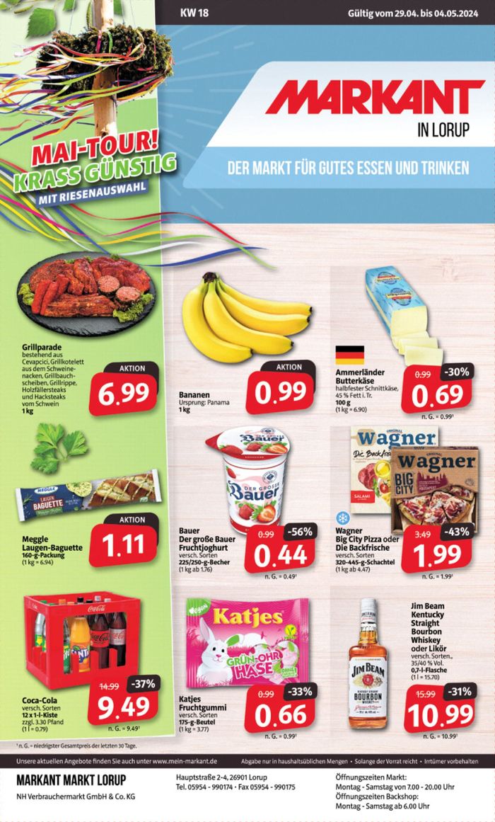 Markant Markt Katalog in Lorup | Der Markt für gutes Essen und Trinken. | 28.4.2024 - 4.5.2024