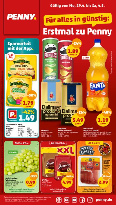 Angebote von Discounter in Kühlungsborn | Prospekt Penny in Penny | 29.4.2024 - 4.5.2024