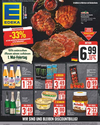 Angebote von Supermärkte in Petershagen-Eggersdorf | Edeka flugblatt in EDEKA | 28.4.2024 - 4.5.2024