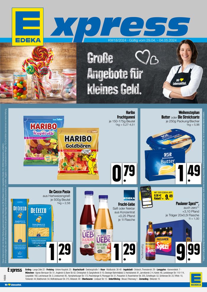 EDEKA Katalog in München | Edeka flugblatt | 28.4.2024 - 4.5.2024