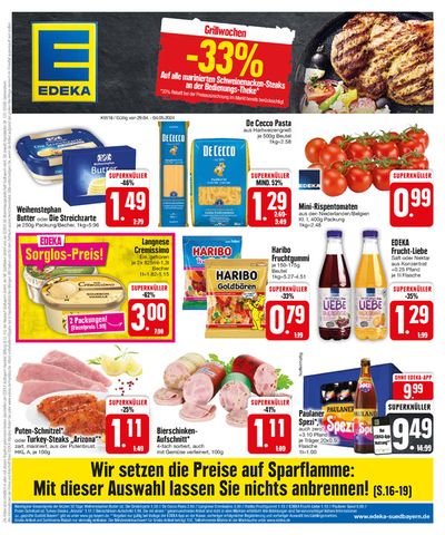Angebote von Supermärkte in Rain (Lech) | Edeka flugblatt in EDEKA | 28.4.2024 - 4.5.2024